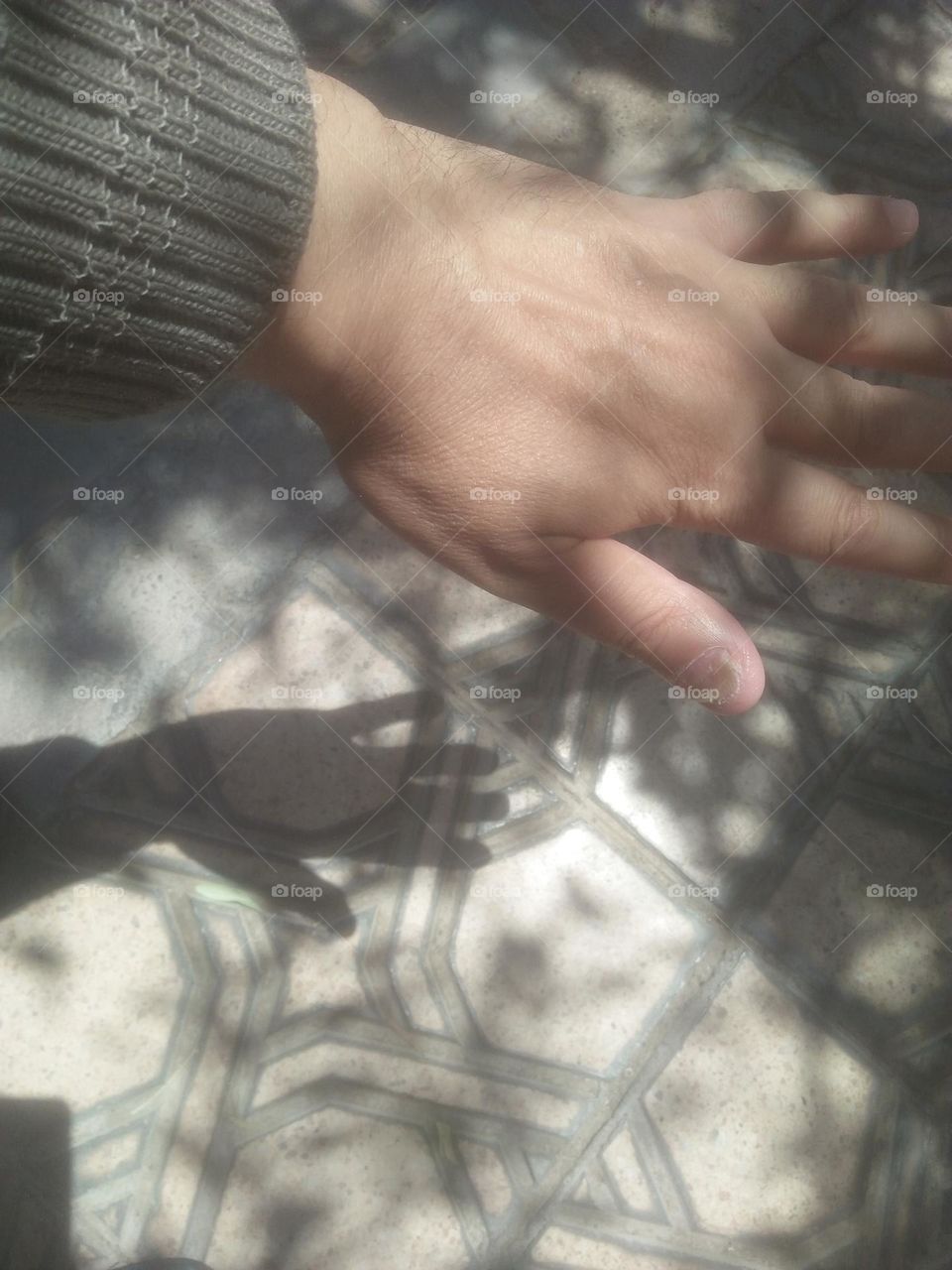 Shadow of my hand