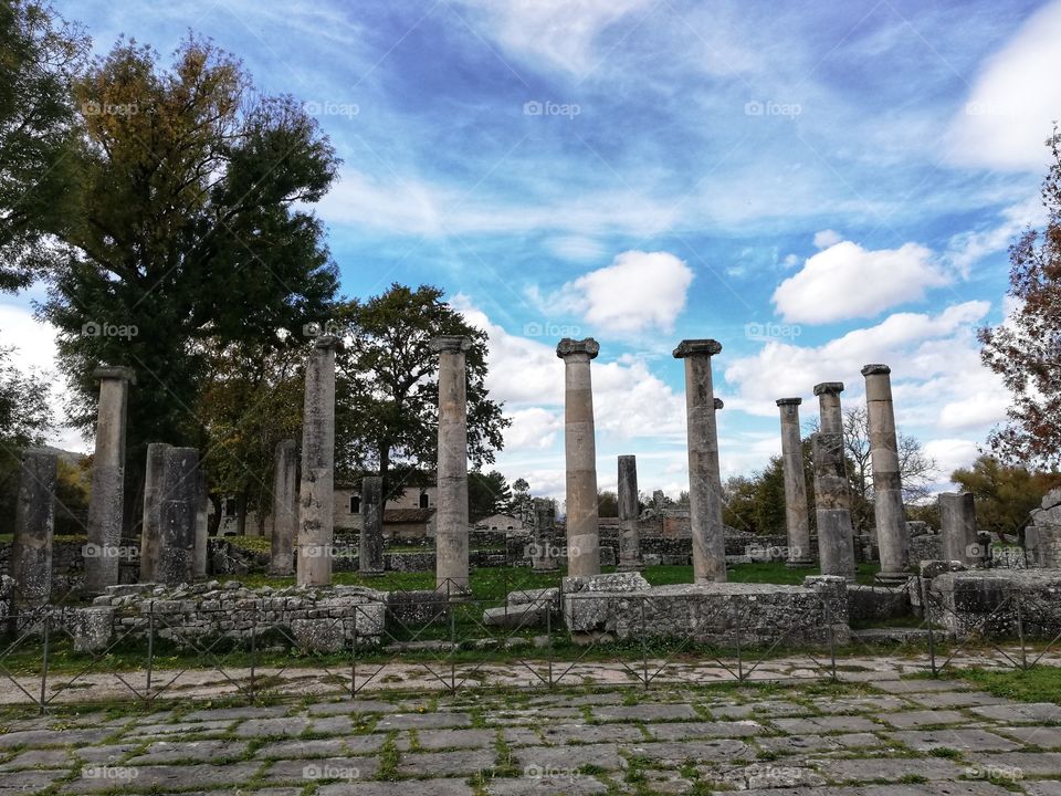 Archaeological excavations of Sepino (Molise) Italy