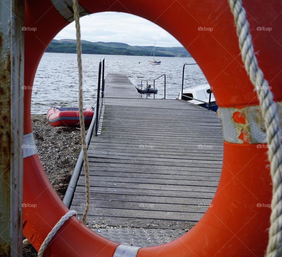 A view through a lifebuoy 🛟