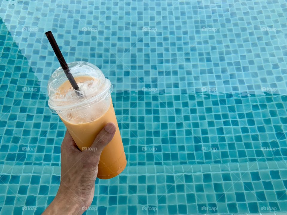 Thai milk iced tea