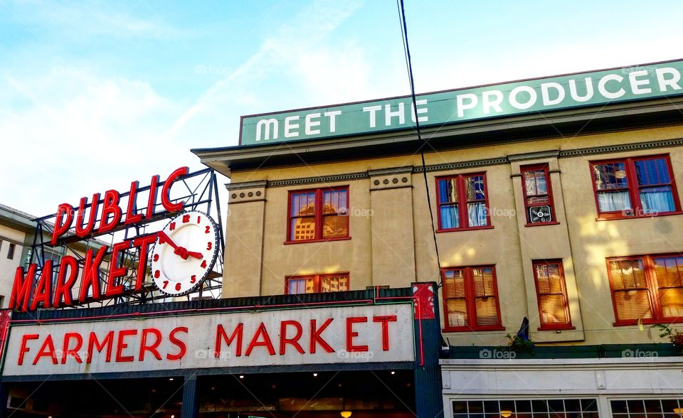 Pike Place Market Seattle. February 2016