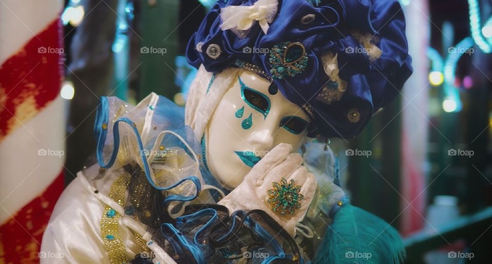 Carnevale di Venezia. Maschere in posa.