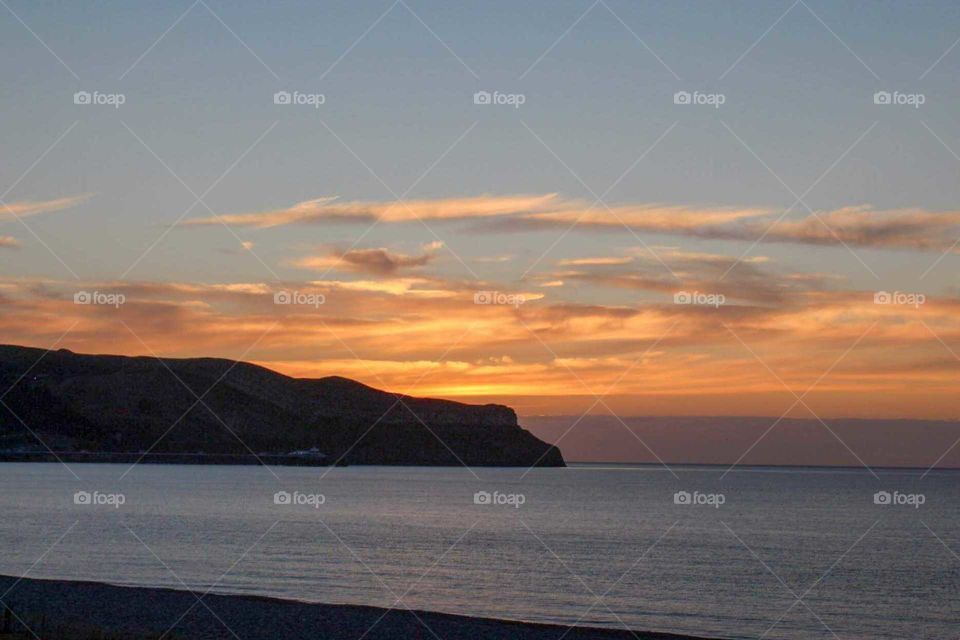 sunset over the great orme