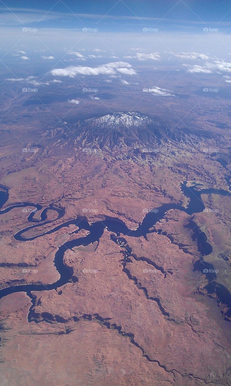 Flying over Grand Canyon
