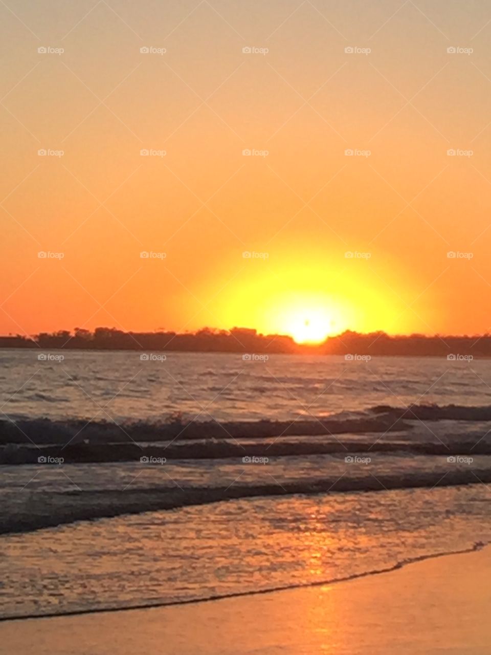 Sunset, Water, Dawn, Sun, Evening