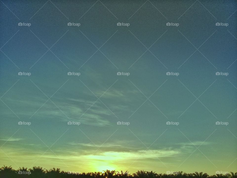 Sunrise on Kalimantan Indonesia