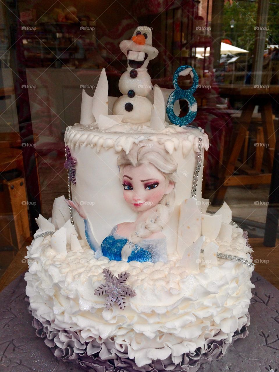 Frozen Elsa cake