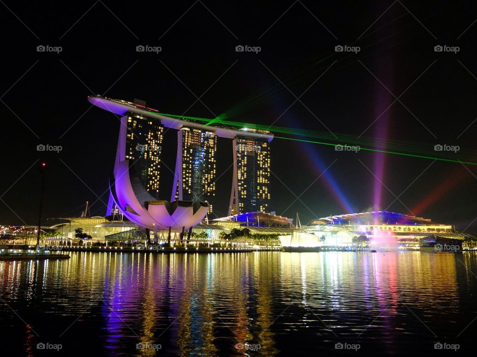 Marina Bay Sands light and sound show