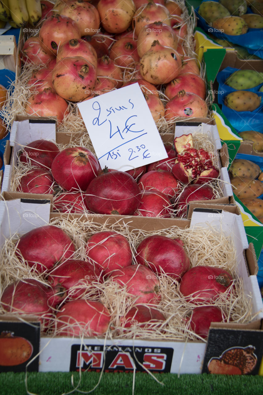 Fresh pomegranates