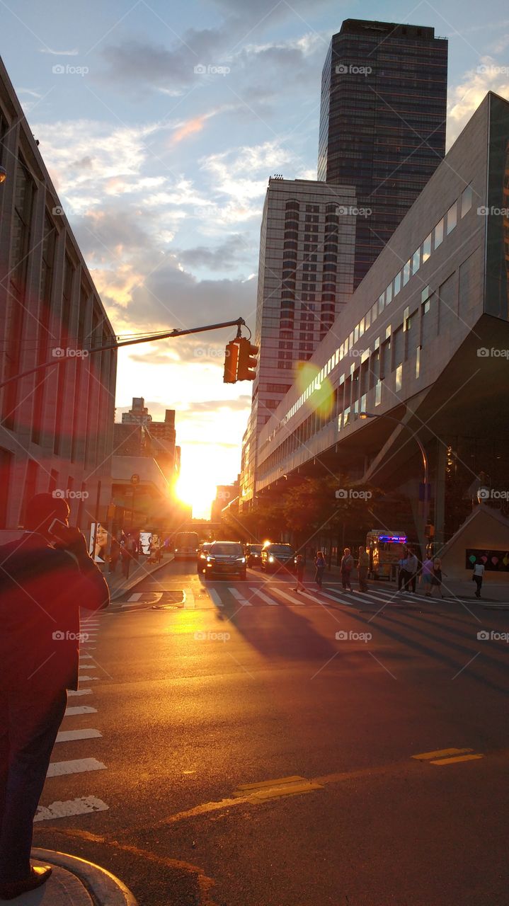 Sunset in NYC Upper West Side