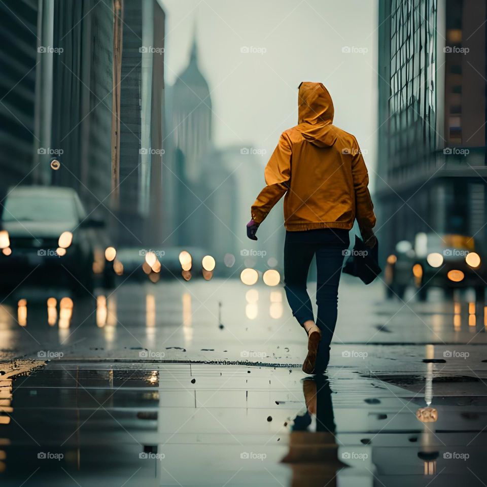 Storming the City with a raincoat