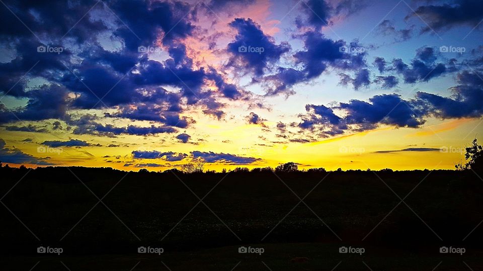 Sunrise Painted Sky. Indiana valley sunrise
