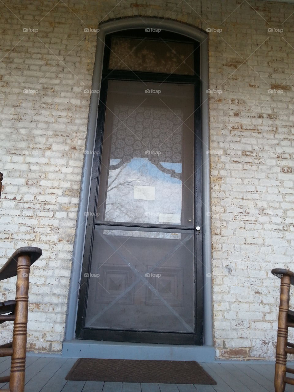 Man's ion front door