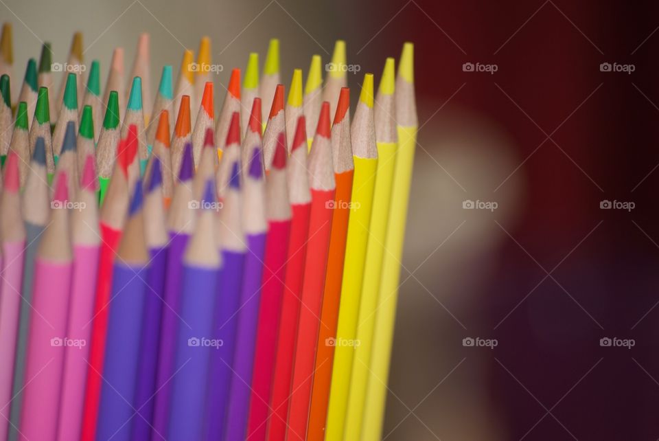 Variety of multicolor pencils