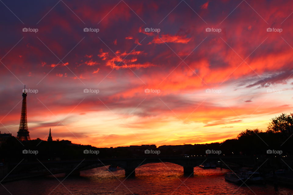 Sunset in Paris