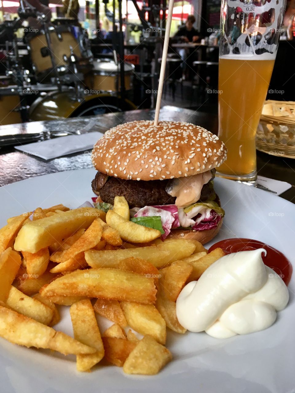 Hamburg.Kiez.Rock-Café.Burger
