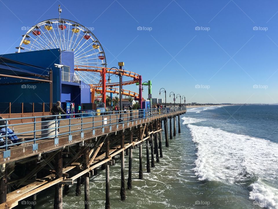 Santa Monica pier. 