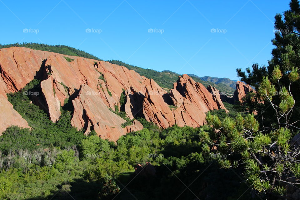 Roxborough Park,CO on a sunny day