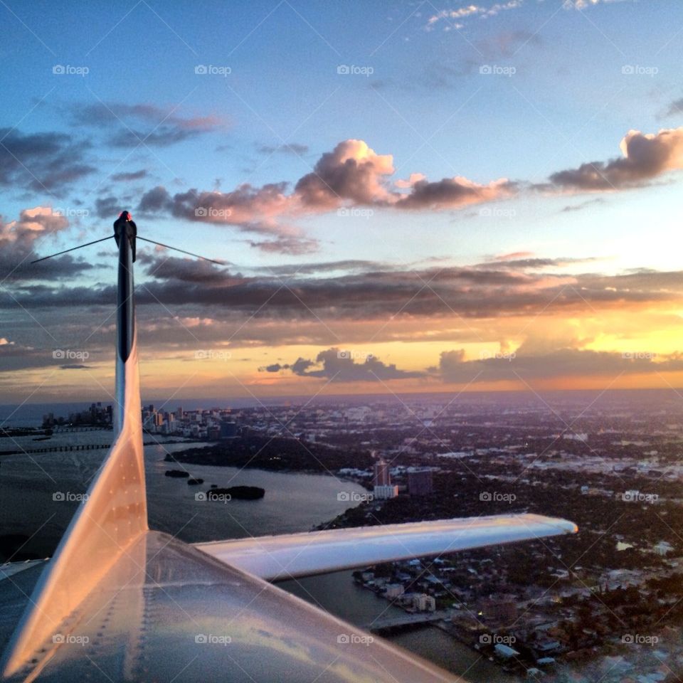 Flight over Miami