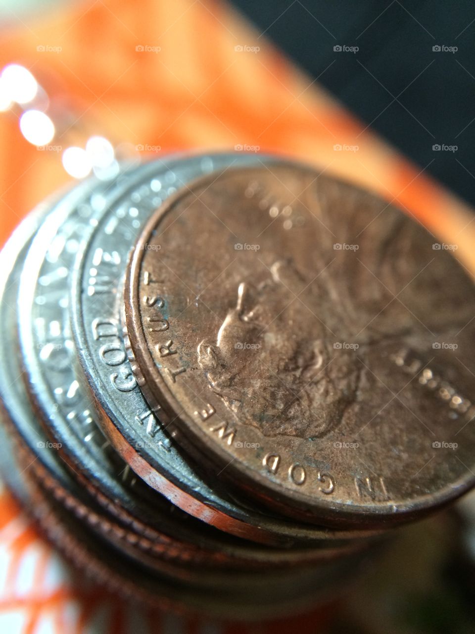 Coins close up
