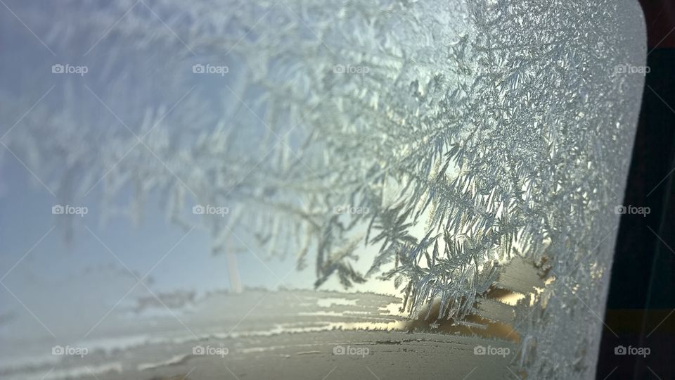 frost on the window