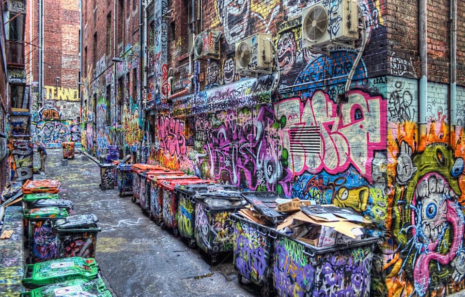 Alley Full of Art and Color