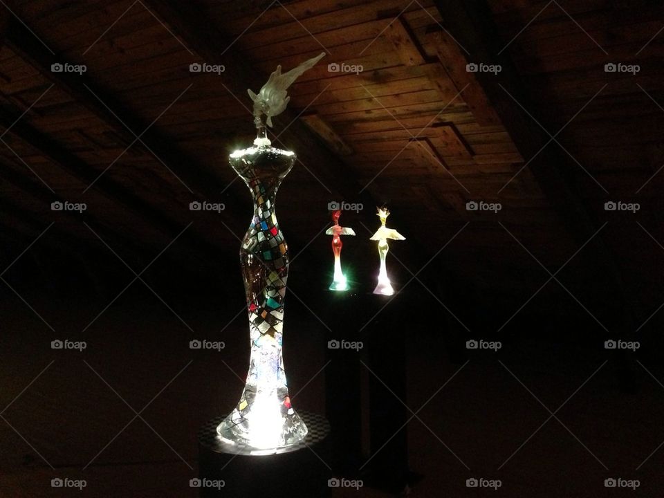 Glass art by Kjell Engman