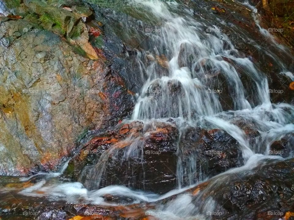 Rock water falls