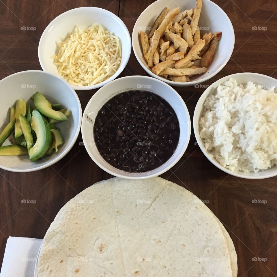 Make-your-own Burritos