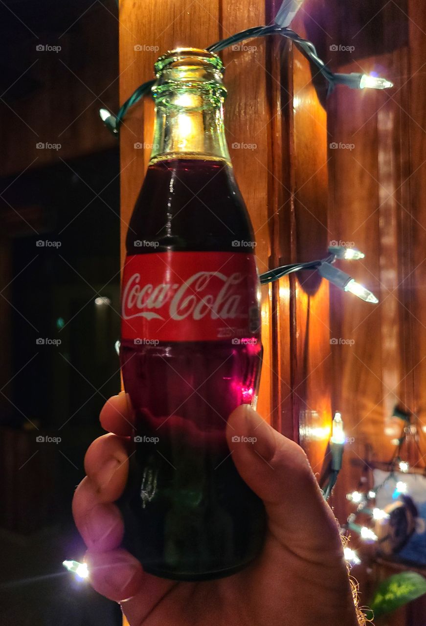 Coca-Cola on a rustic cabin trip
