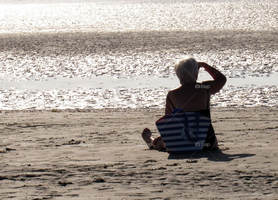 on the beach