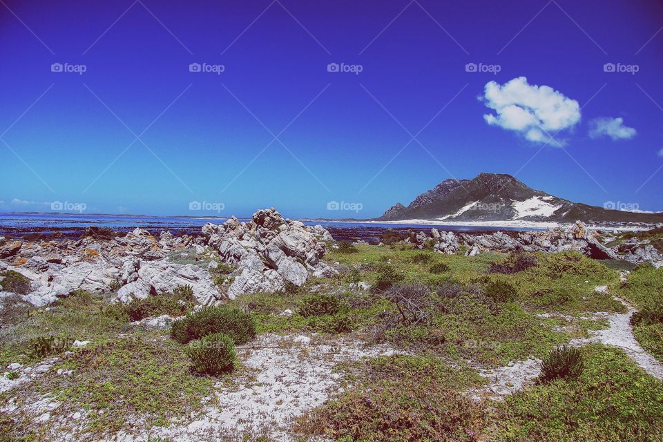 Beautiful weather at the beach near Cape Town, South Africa
