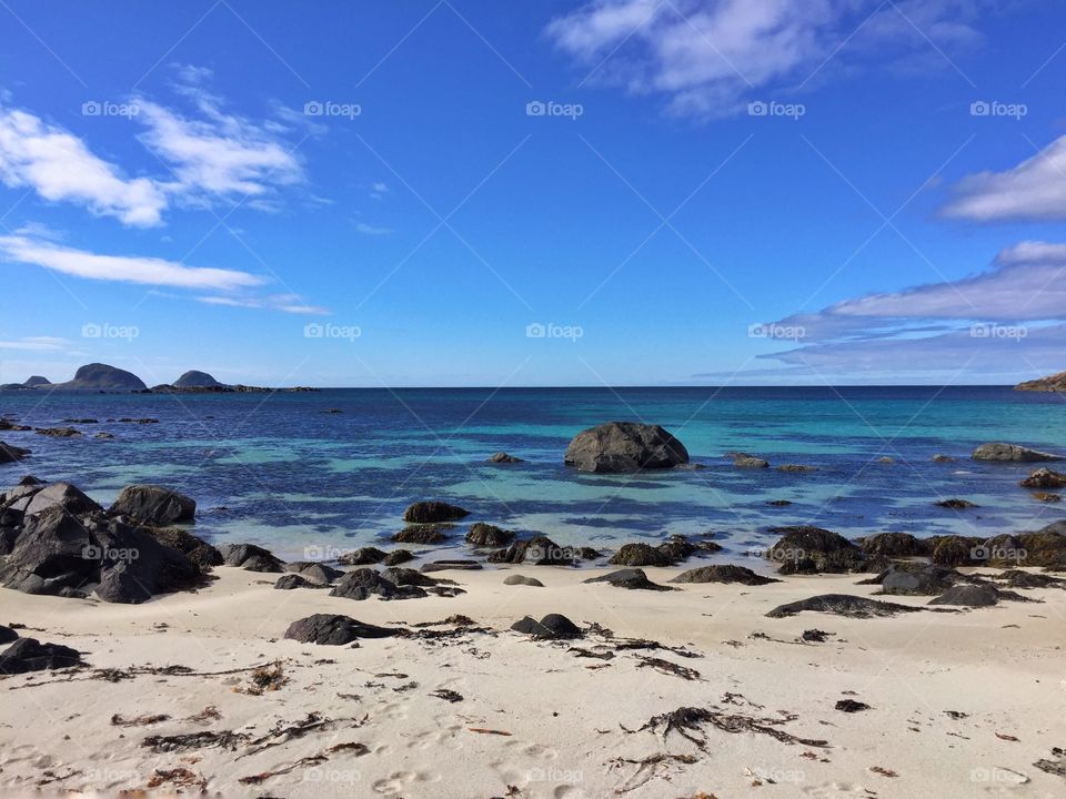 Rocky beach at Lofoten Island