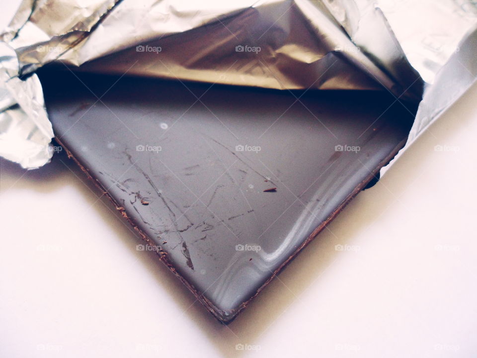 Chocolate in foil