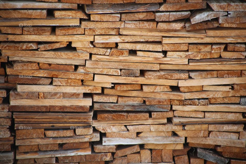 Stacked firewood in Kals, Austria.