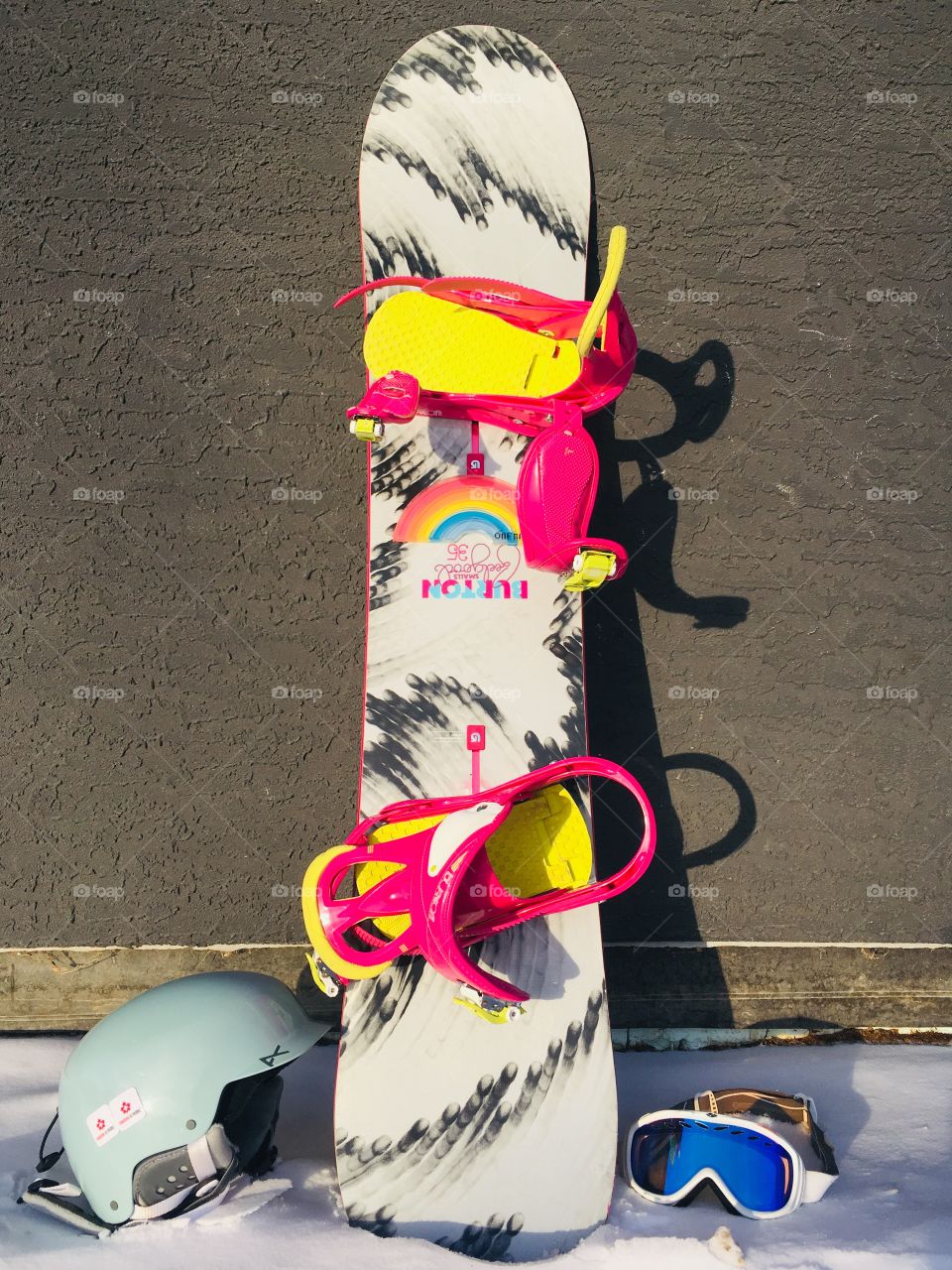 Hobbie, snowboard, snow, bright, colourful 