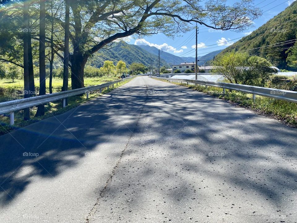 Hiking along National route, Japan