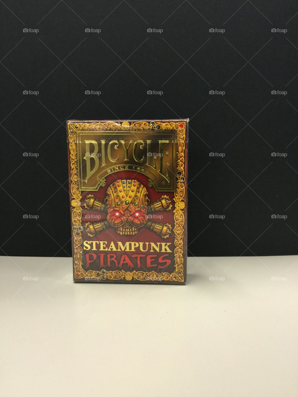 Steampunk Pirates Bicycle Cards exclusive to Kickstarter backers. Front