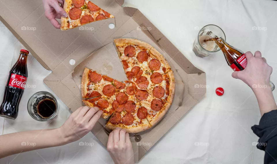 Pizza Time with Coke