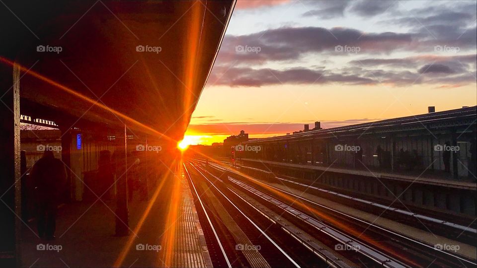 View from the train station.