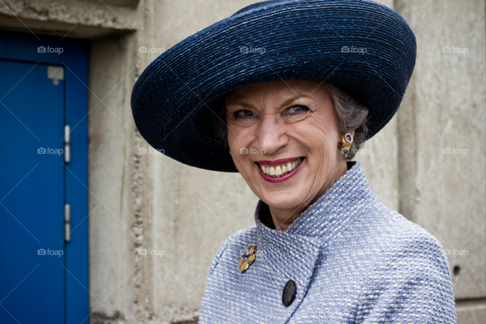 happy blue coat portrait by ahilton2007