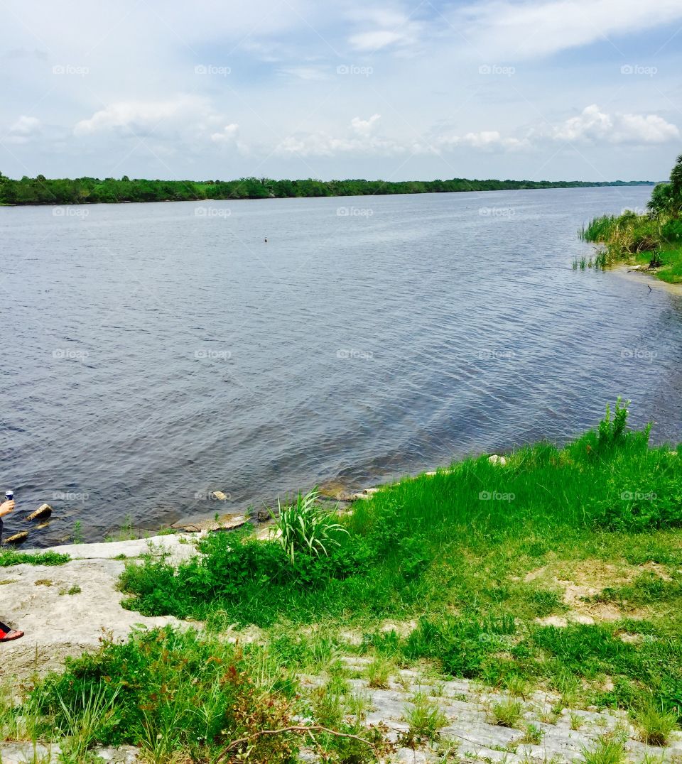 View of lake Okeechobee, Florida 