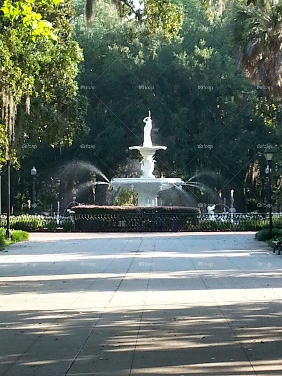 Forsyth fountain. Savannah Georgia 