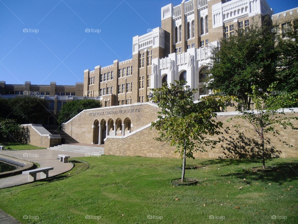 Little Rock Central High School. Little Rock Central High School, American Civil Rights Movement Desegregation 