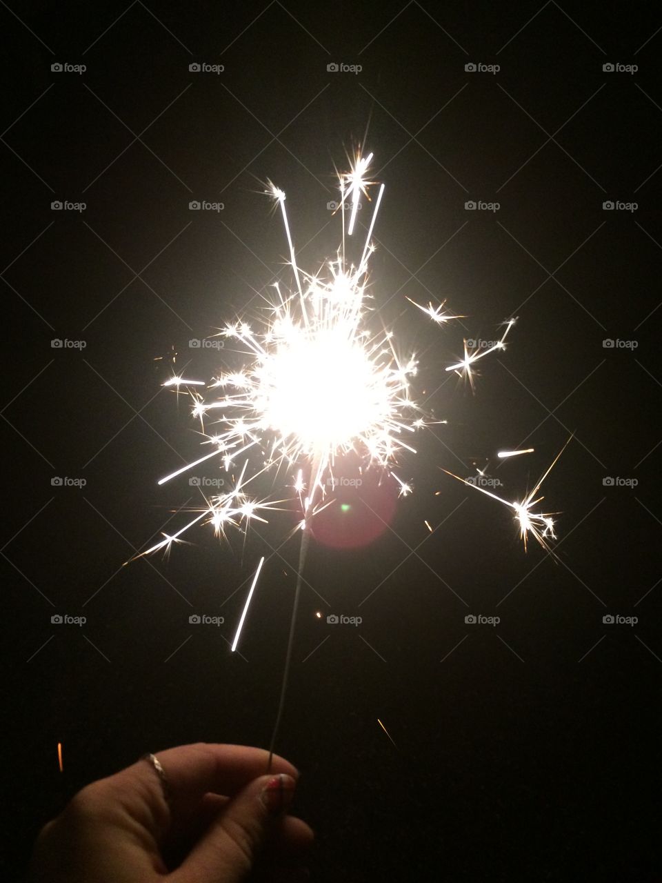 Playing with Sparklers for the 4th of July 