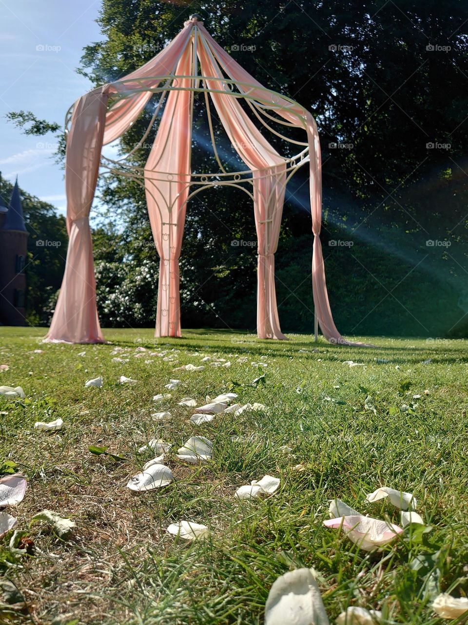 Arbor after wedding at Castle garden