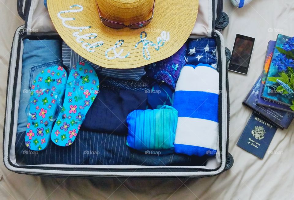 Suitcase for holiday