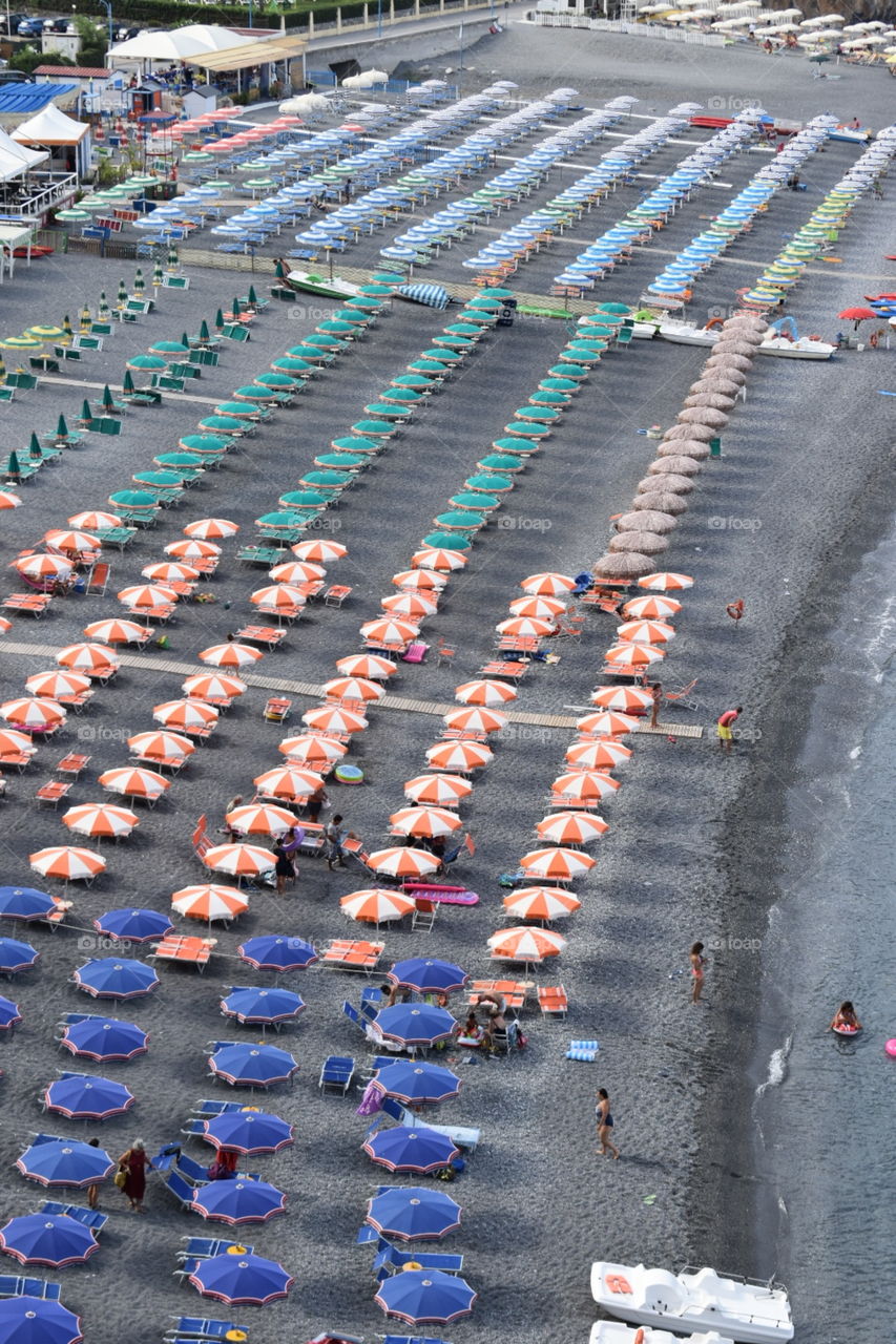 beach seen from above