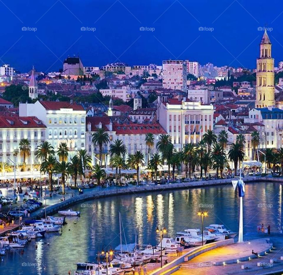 Split city from Croatia