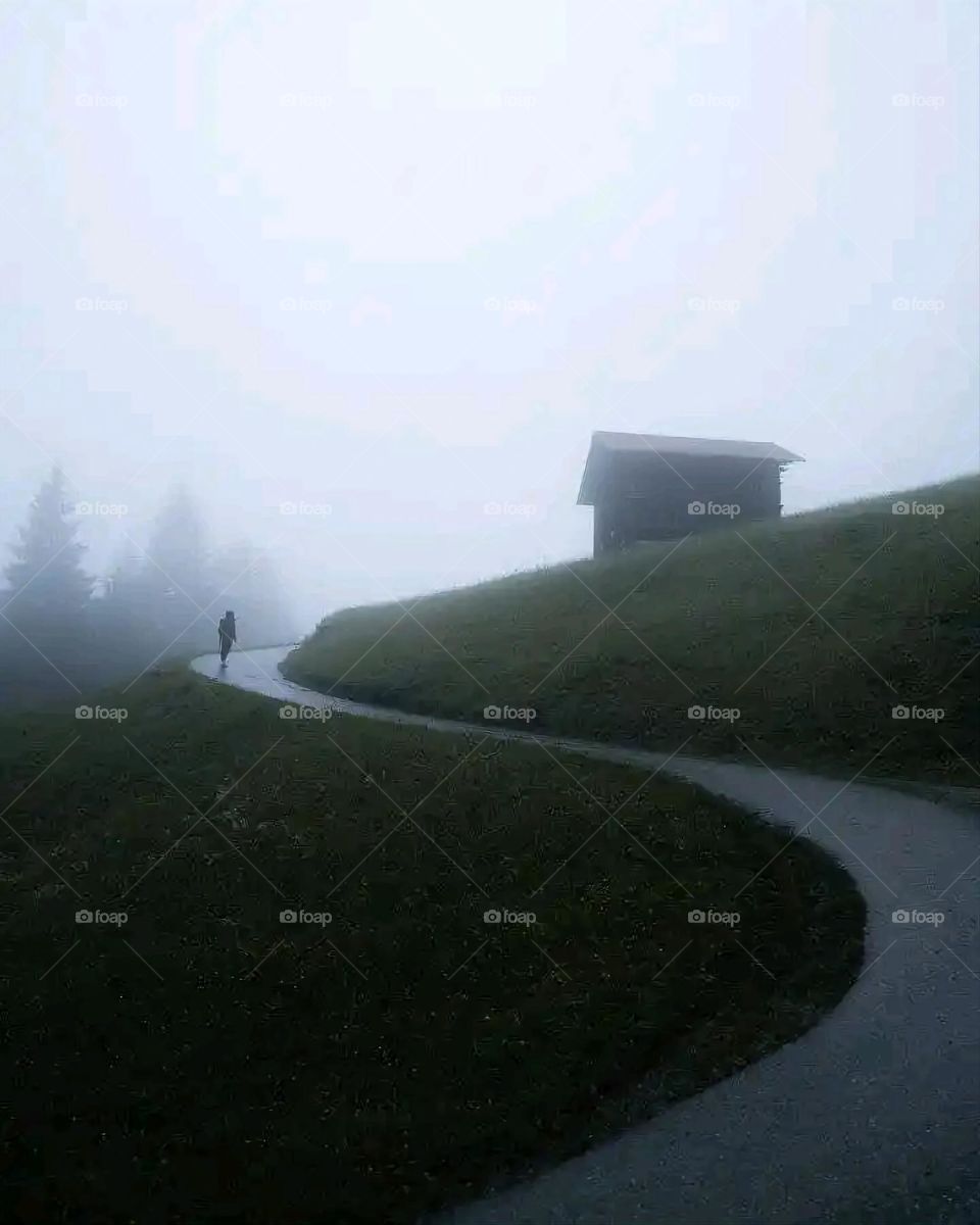 Glory be to God, the magnificent and picturesque view and the natural green trees are a view that is nothing more wonderful than it